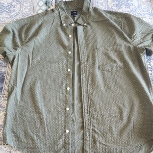 J. Crew Green Casual Button Down Shirt